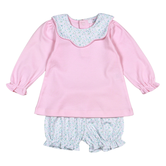 Baby Loren Nicolle Scallop Pima Bloomer Set