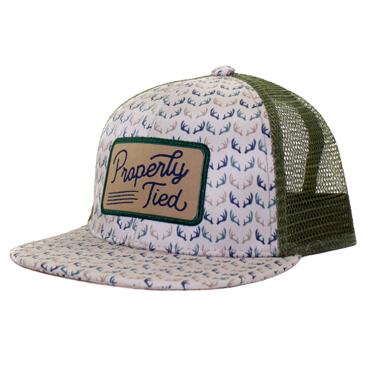 Properly Tied Antlers Sportsman Trucker Hat