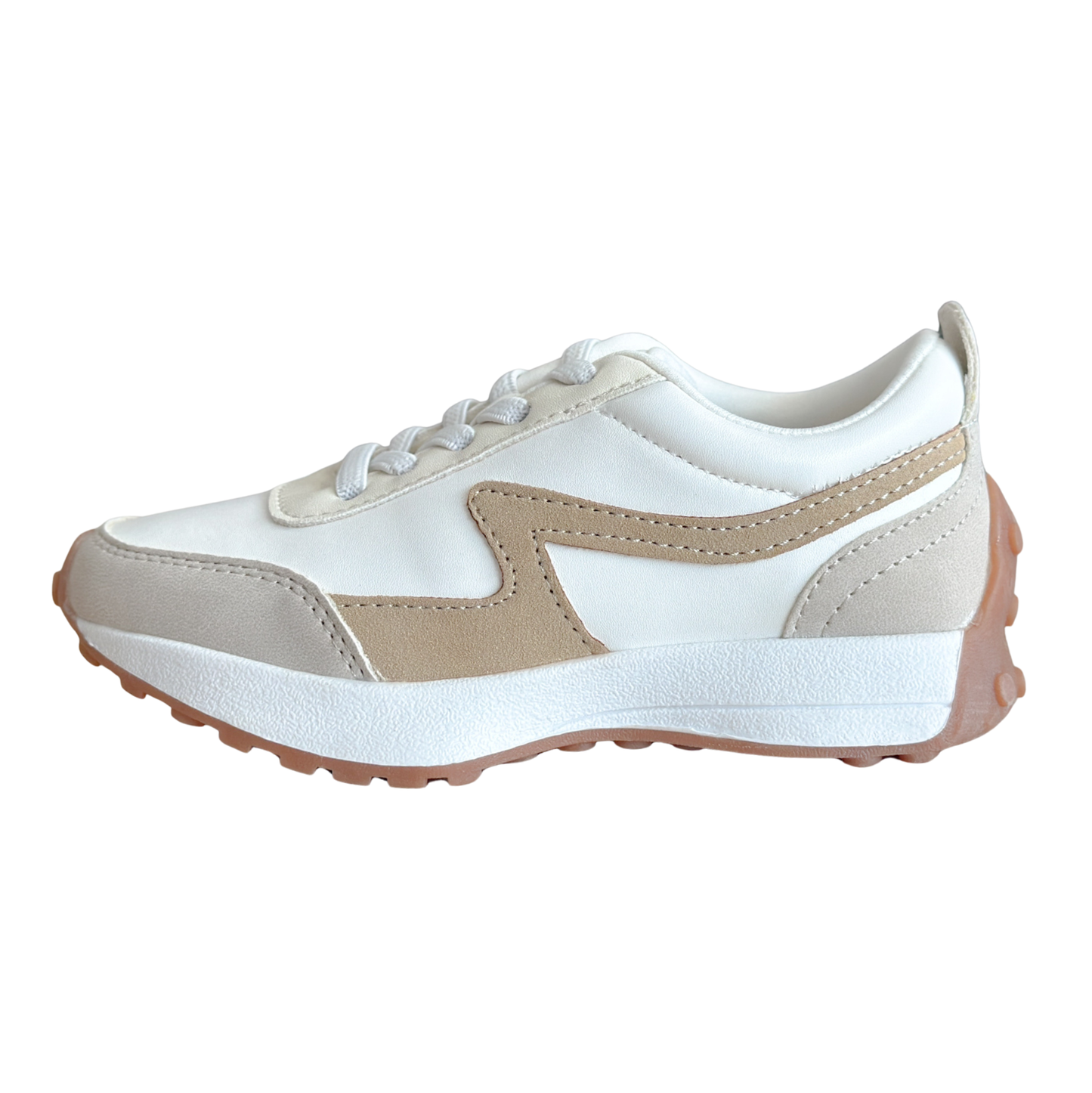 MIA Lil Samyra White/Taupe Sneakers