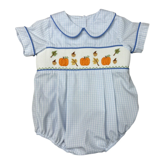 Three Sisters It's Fall Smocked Bubble