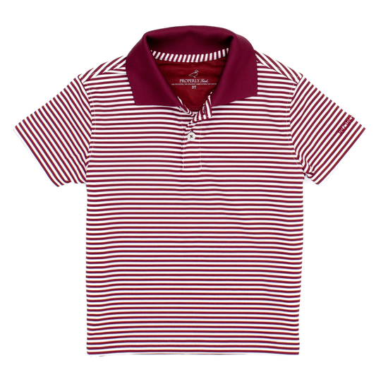 Properly Tied Dallas Polo Maroon