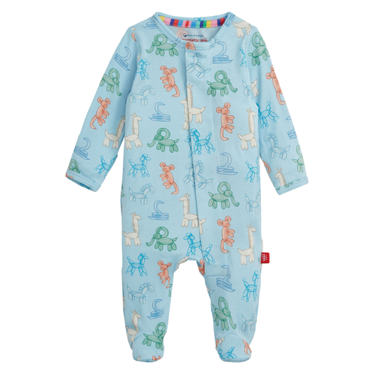 Magnetic Me Blue Party Animals Glow in the Dark Footie