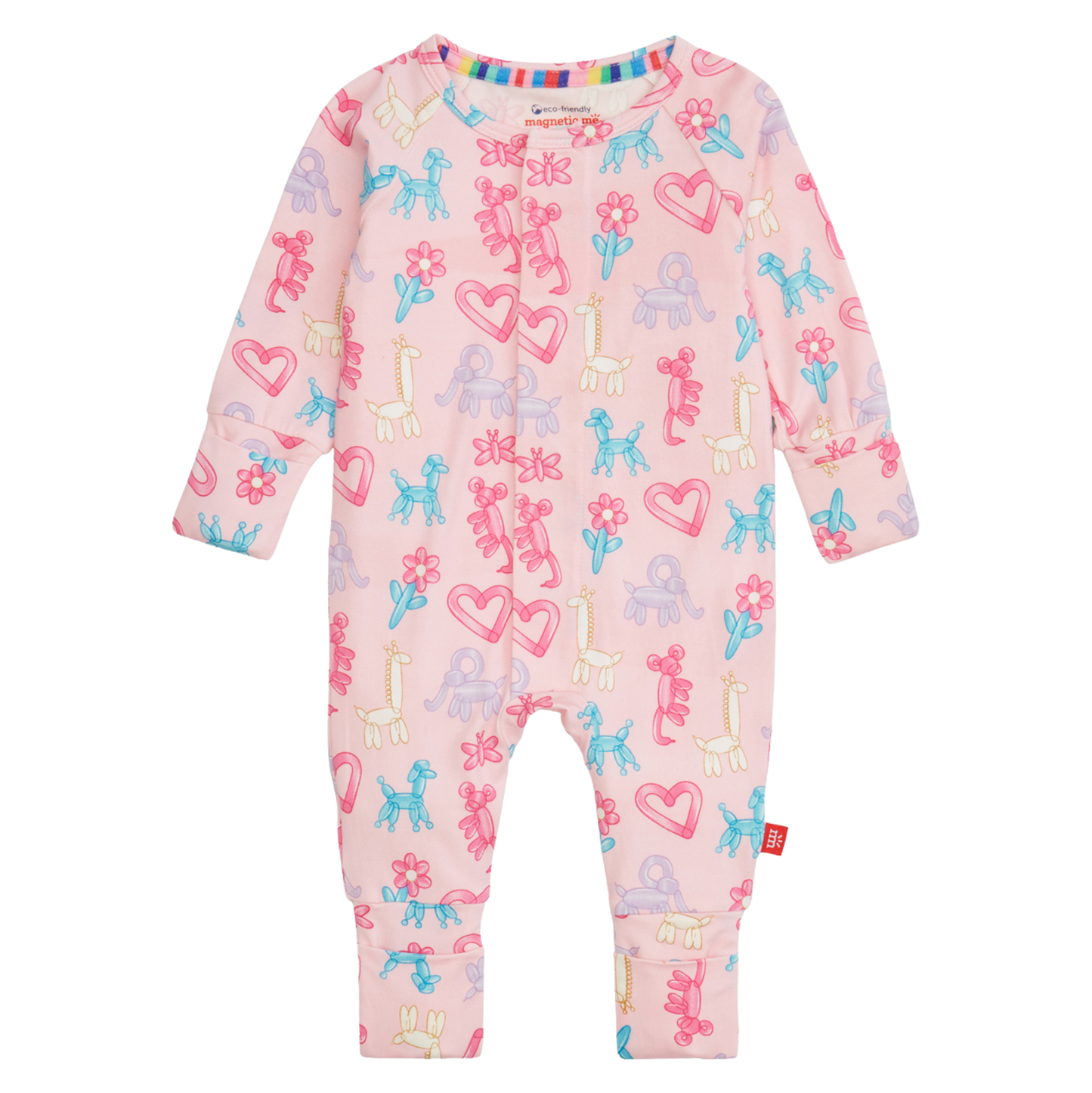 Magnetic Me Pink Party Animals Glow in the Dark Coverall