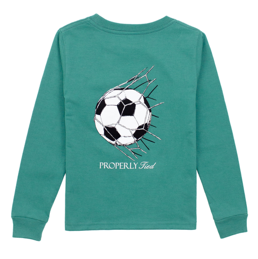 Properly Tied Teal Goal LS Shirt