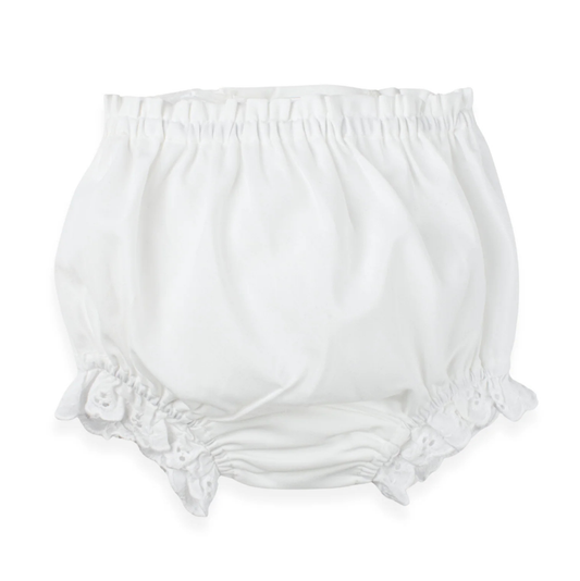 Paty White Eyelet Lace Diaper Cover