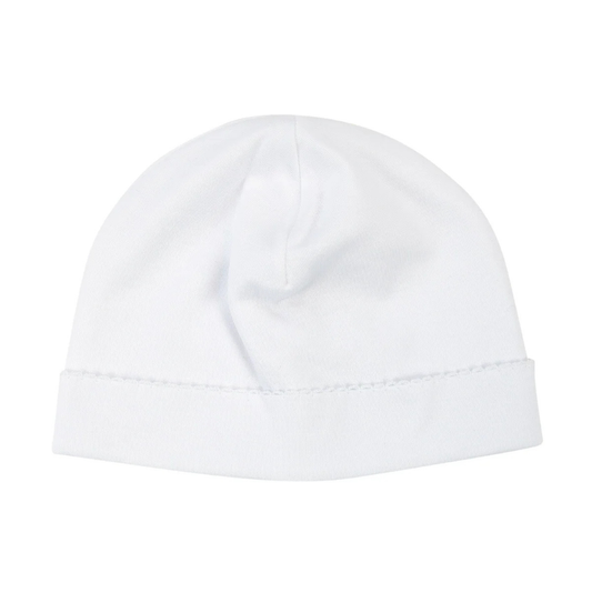 Paty Pima Saylor White Beanie - White Picot