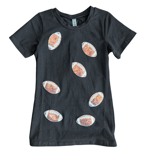 ML Kids Black Game Day Football Dress