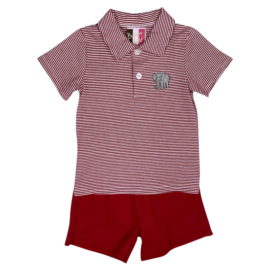 Banana Split Elephant Short Set