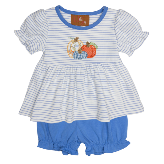 Millie Jay Pumpkin Applique Bloomer Set