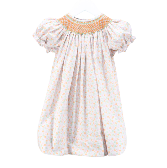 Baby Blessings Oranges & Mint Flowers Ellie Dress