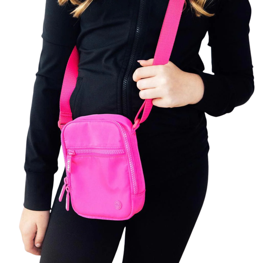 Mila & Rose Neon Pink Crossbody Bag