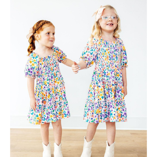 Mila & Rose Garden Groove Smocked Dress