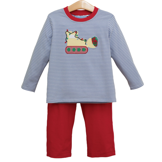 Trotter St. Constructing Christmas Pants Set