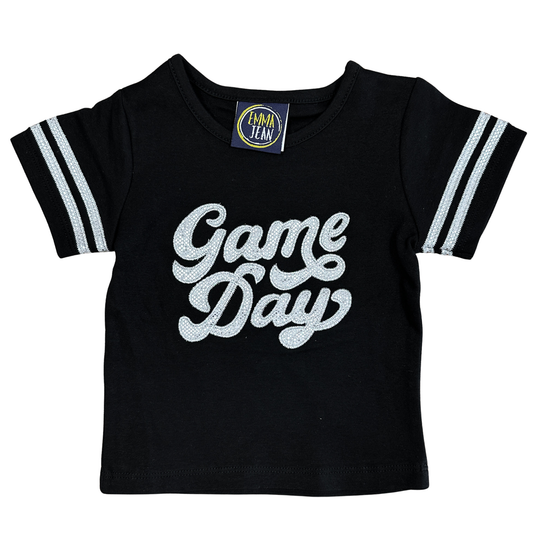 Emma Jean Game Day Black Shirt
