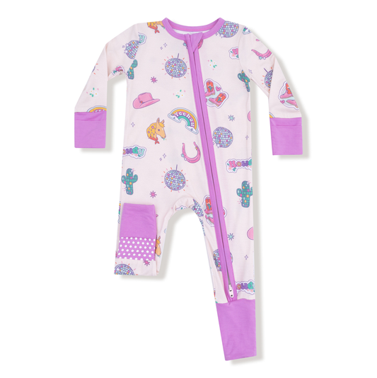 Angel Dear Disco Cowgirl 2 Way Zipper Romper