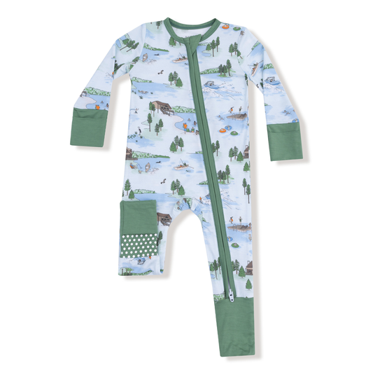 Angel Dear Lake Life 2 Way Zipper Romper