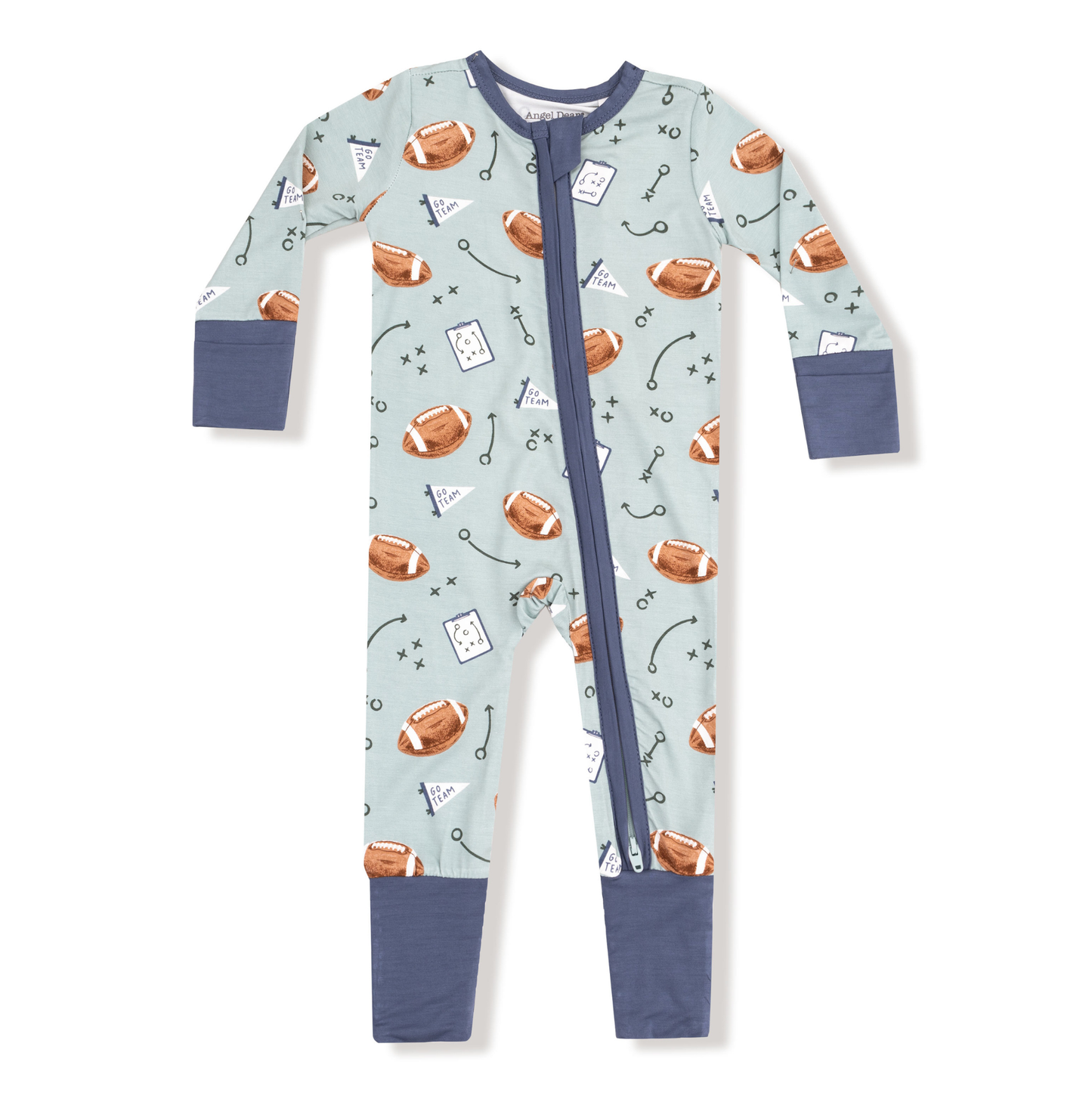 Angel Dear Touchdown Time 2 Way Zipper Romper