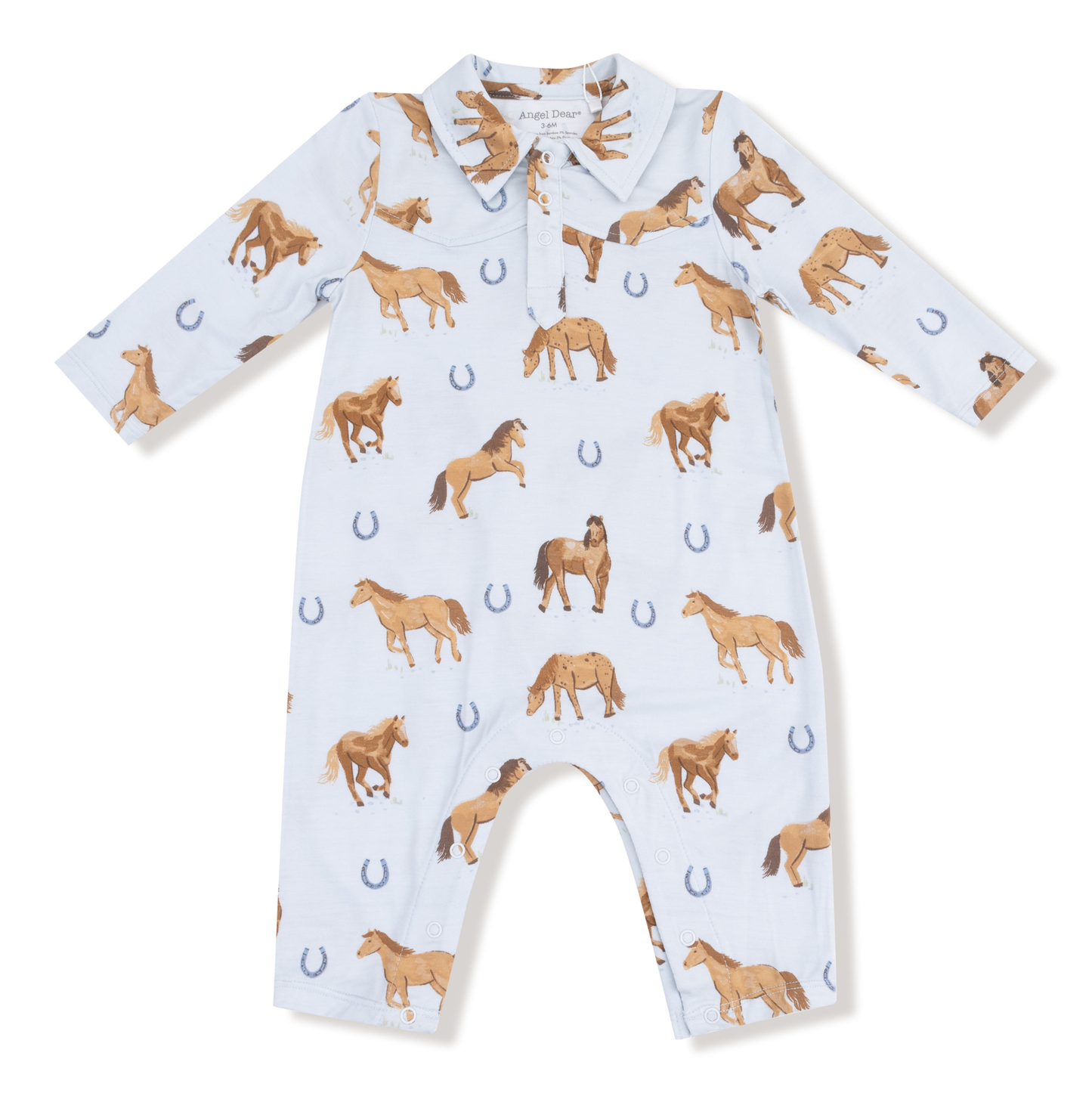 Angel Dear Blue Horses Cowboy Longall