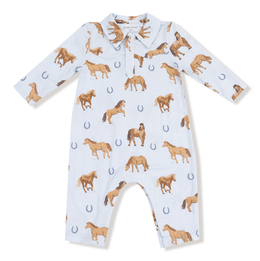 Angel Dear Blue Horses Cowboy Longall