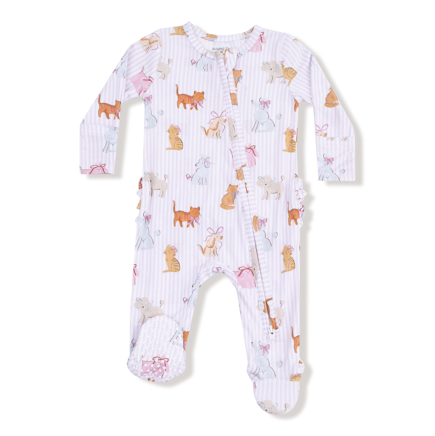 Angel Dear Fancy Pets 2 Way Ruffle Zipper Footie