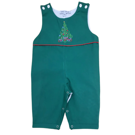 Christmas Tree Embr. Hunter Green Longall