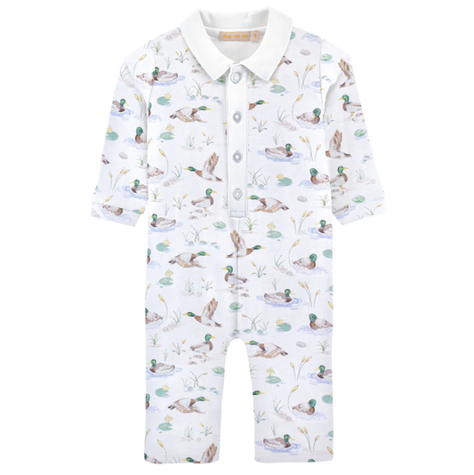 Baby Club Chic Mallard Ducks Printed Longall