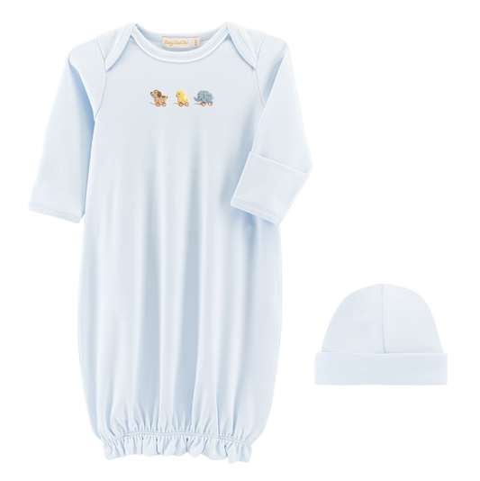 Baby Club Chic Sweet Toys Gown + Hat Set