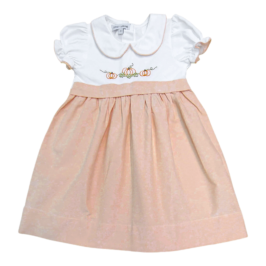 Sweet Dreams Pumpkin Embr. Dress