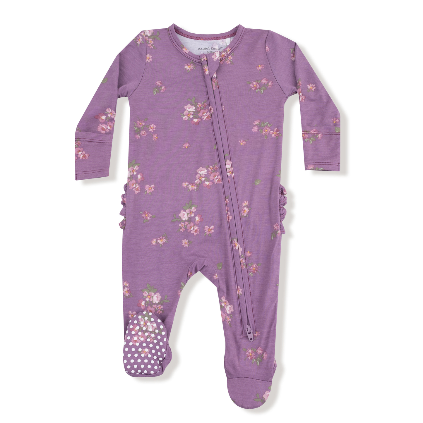 Angel Dear Woodsorrel 2 Way Ruffle Zipper Footie