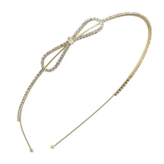 Gold Bow Sparkle Headband