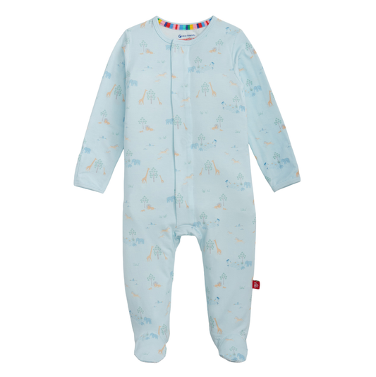 Magnetic Me Serene Safari Blue Modal Footie