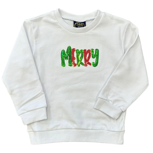 Emma Jean Merry Sequin Sweatshirt