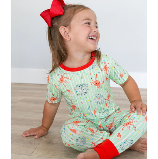 Sweet Bay Crab Trap Christmas PJ Set