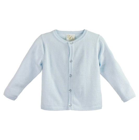 Petit Ami Blue Ladder Edge Cardigan