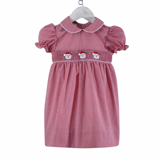 Baby Blessings Little Claus Red Gingham Brooklyn Dress