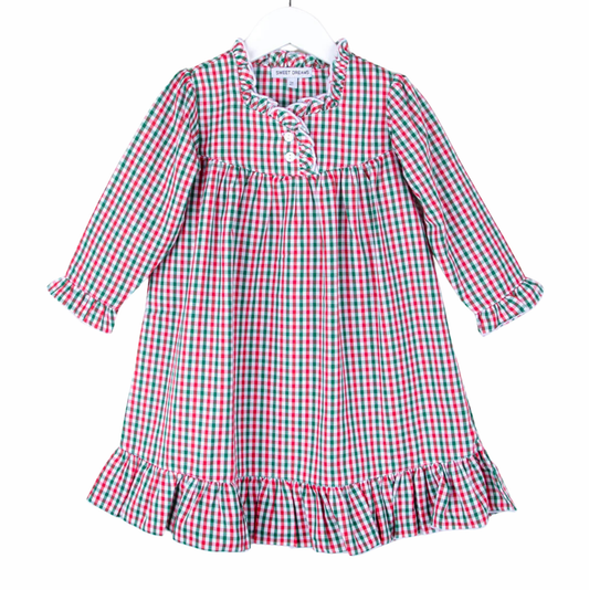 Red/Green Gingham Nightgown