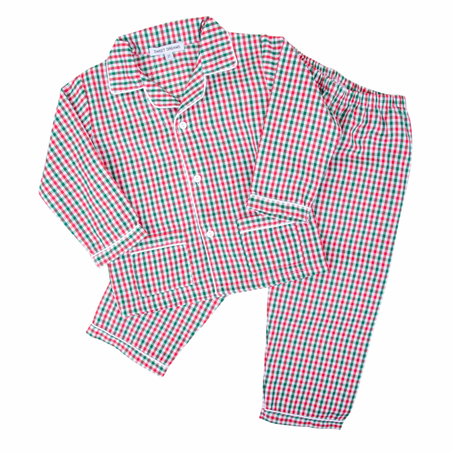 Red/Green Gingham PJ Set