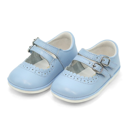 Elise Double Strap Mary Jane Bluebell Blue