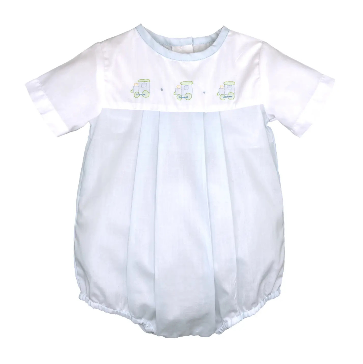 Blue Shadow Stitch Train Bubble