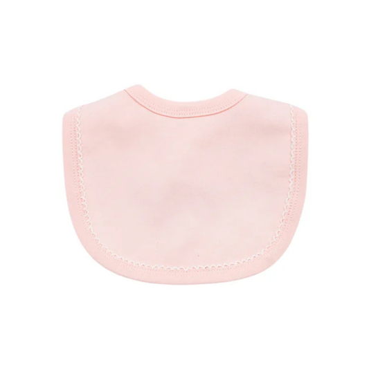 SPB Bib Pink/White Picot Trim