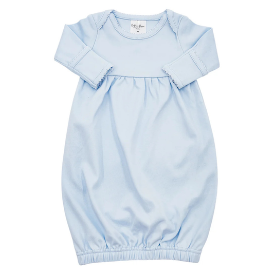 SPB Blue/White Picot Trim Gown