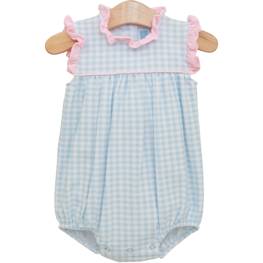 Trotter St. Lt Blue/Lt Pink Gingham Meredith Bubble