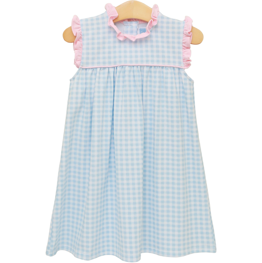 Trotter St. Lt Blue/Lt Pink Gingham Meredith Dress