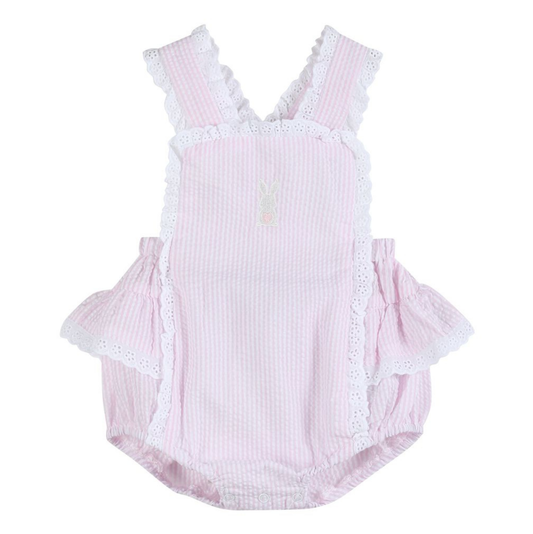 Lil Cactus Pink Seersucker Bunny Bubble