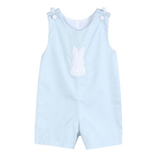 Lil Cactus Blue Fuzzy Bunny Shortall