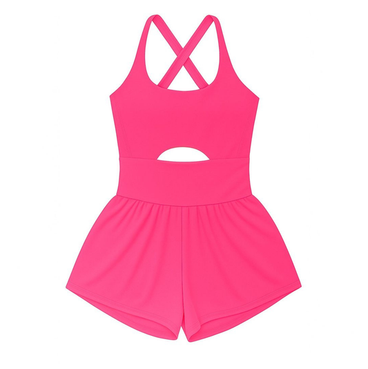 Belle Cher Hot Pink Haddie Romper