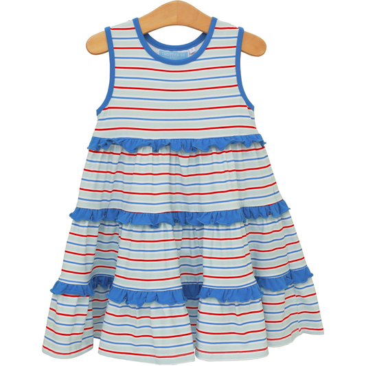 Trotter St. Patriotic Stripe Tinsley Twirl Dress