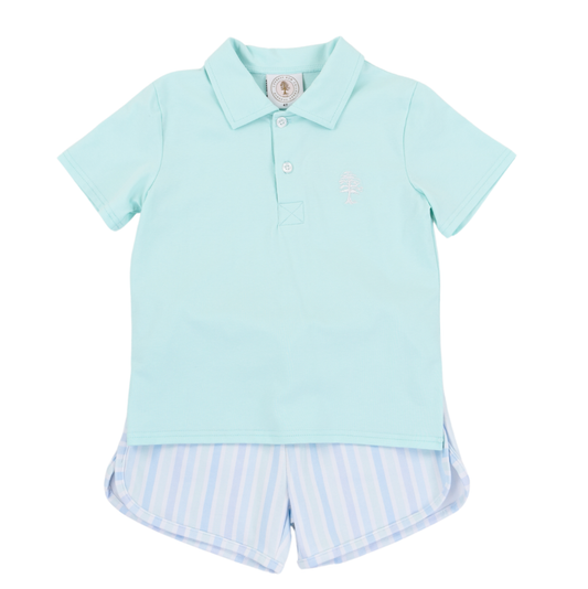 Seaside Stripe Porter Polo Set