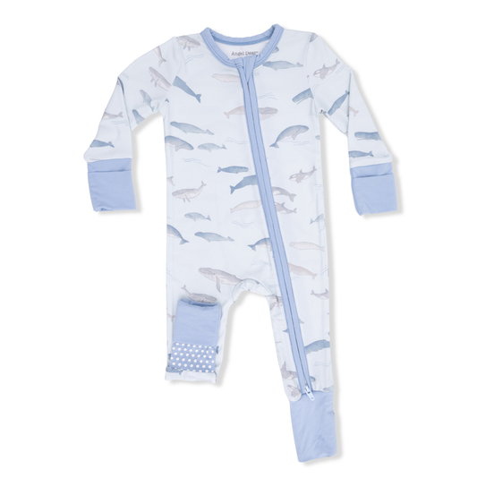 Angel Dear Little Whales - Convertible Romper