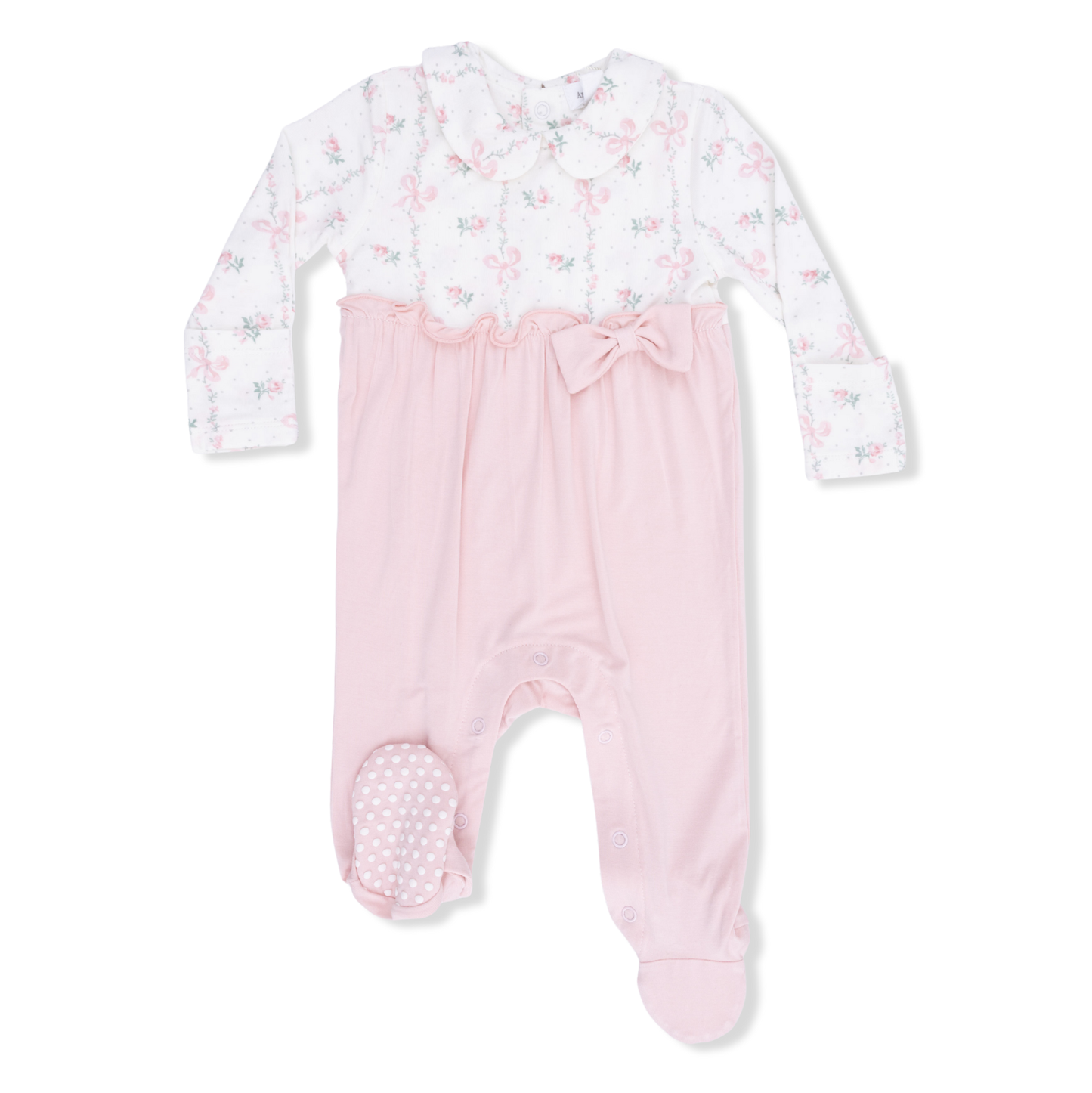 Angel Dear Dainty Buds & Bows - Bow Footie